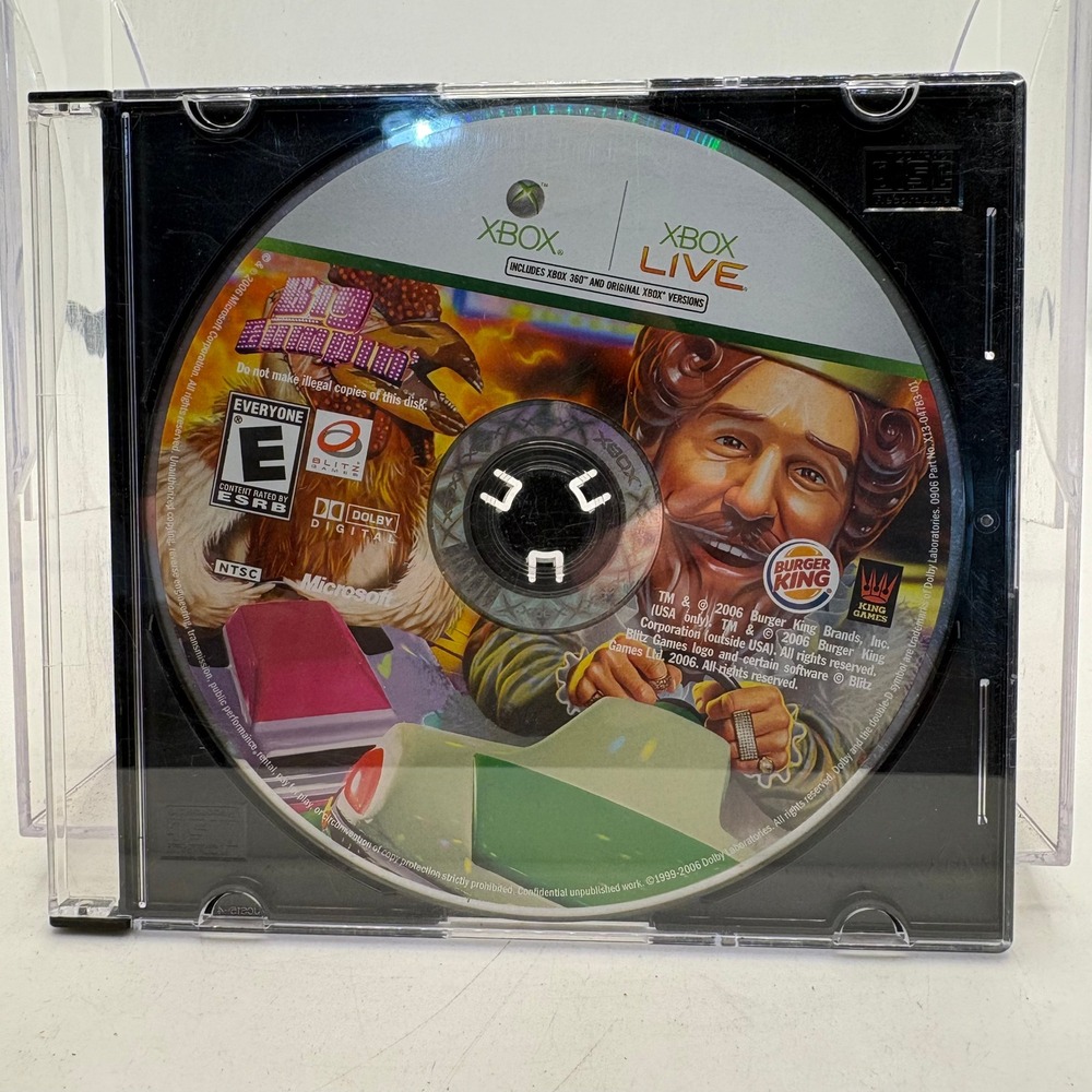 Big Bumpin Burger King Xbox 360 Original Xbox Video Game Disc 2006 X13-04783-01